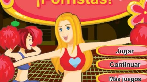 porrista en accion