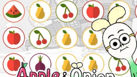 Conexión saludable de manzana y cebollín
