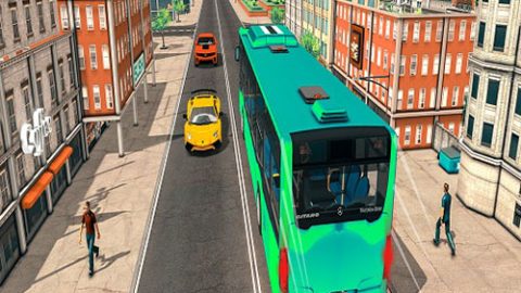 Simulador de autobús de pasajeros de la ciudad