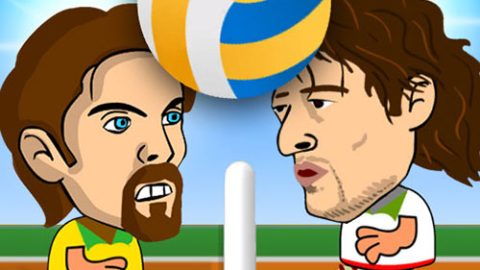 Voleibol de Cabeza de 2 Jugadores