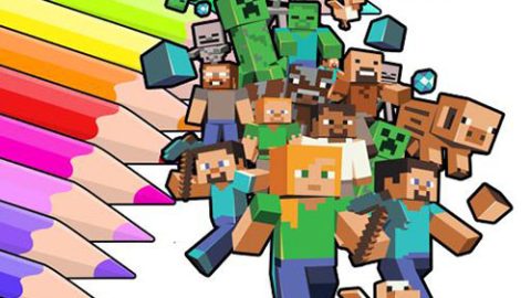 Libro para colorear de Minecraft
