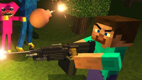 Minecraft Shooter: ¡El ataque de Huggy!