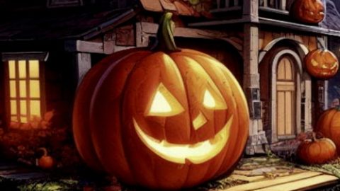 Aventura con calabazas de Halloween