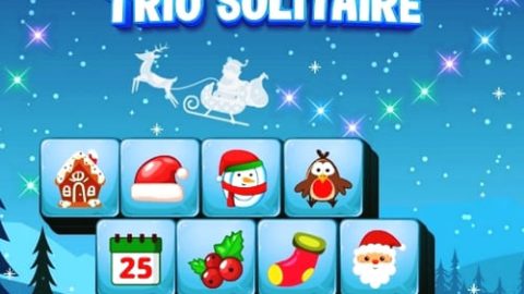 Solitario Trío Mahjong Navideño