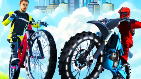 Campeón de carreras urbanas en bicicleta