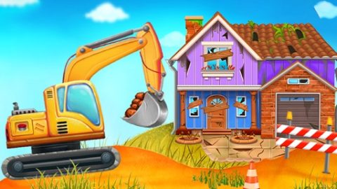 Construction Truck: Building Games for Kids