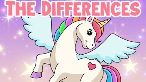 Encuentra las Diferencias con el Unicornio