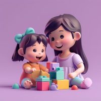 Juego de Niñera cuidando bebes