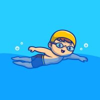 Niño en Natación