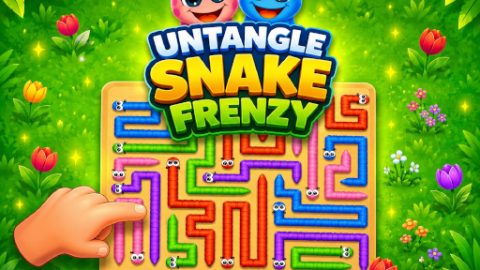 Juego Untangle Snake Frenzy