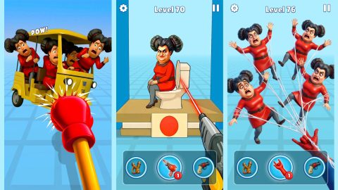 Juego Crazy Aunty : Slap & Punch