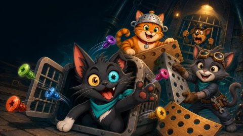 Juego Screwloose Cats: Tail Rescue